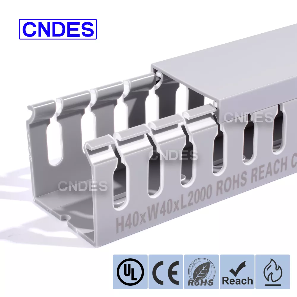 کور کے ساتھ 40×40 PVC وائرنگ ڈکٹ