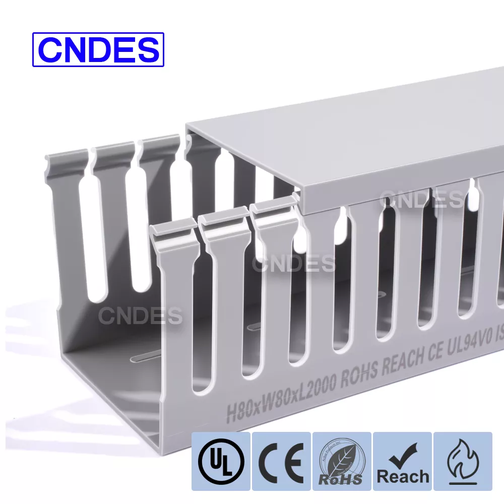 80×80 سلاٹڈ پیویسی سوئچ بورڈ وائرنگ ڈکٹ