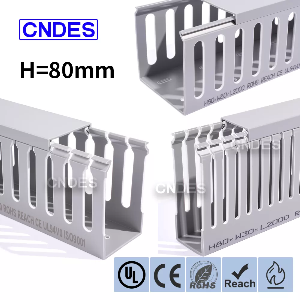 80 اونچائی سلاٹڈ پیویسی آٹومیشن کیبل ڈکٹ