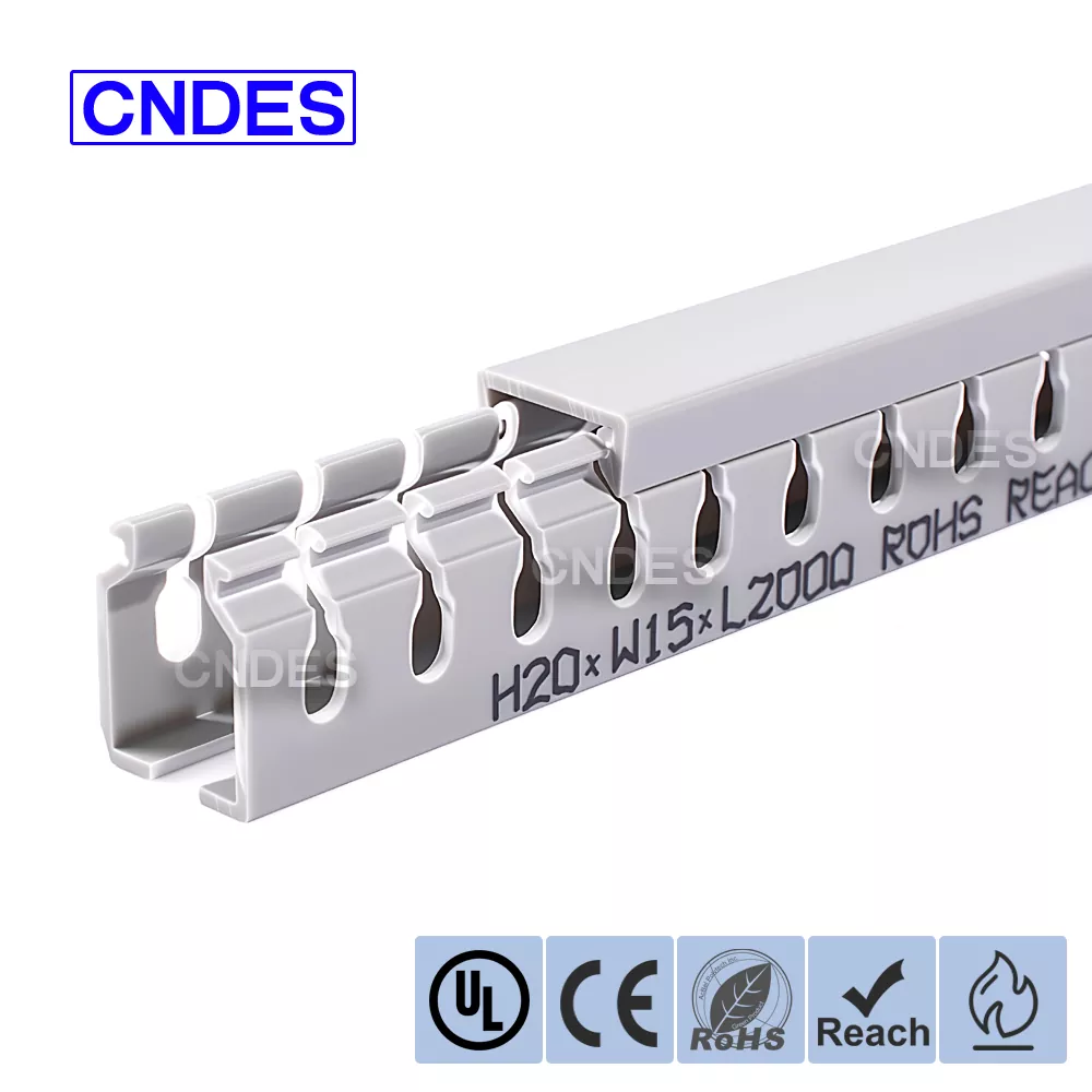 20 ملی میٹر کی اونچائی سلاٹڈ پی وی سی الیکٹریکل وائر ڈکٹ