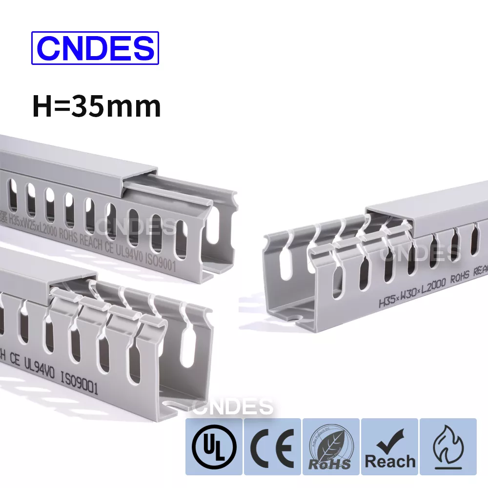 35mm اونچائی Slotted PVC وائر روٹنگ ڈکٹ